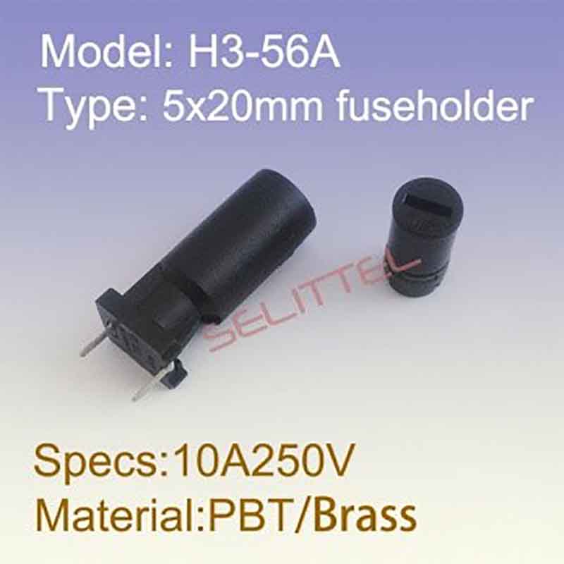 H3-56A-60A 5x20mm/6x30mm fuse holder