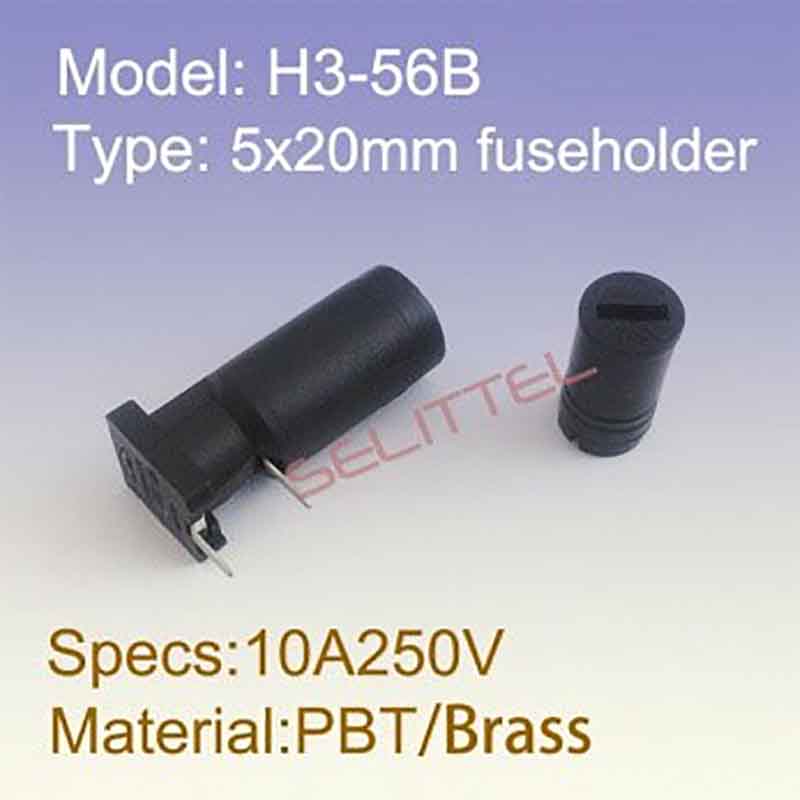 H3-56B-60B 5x20mm/6x30mm fuse holder