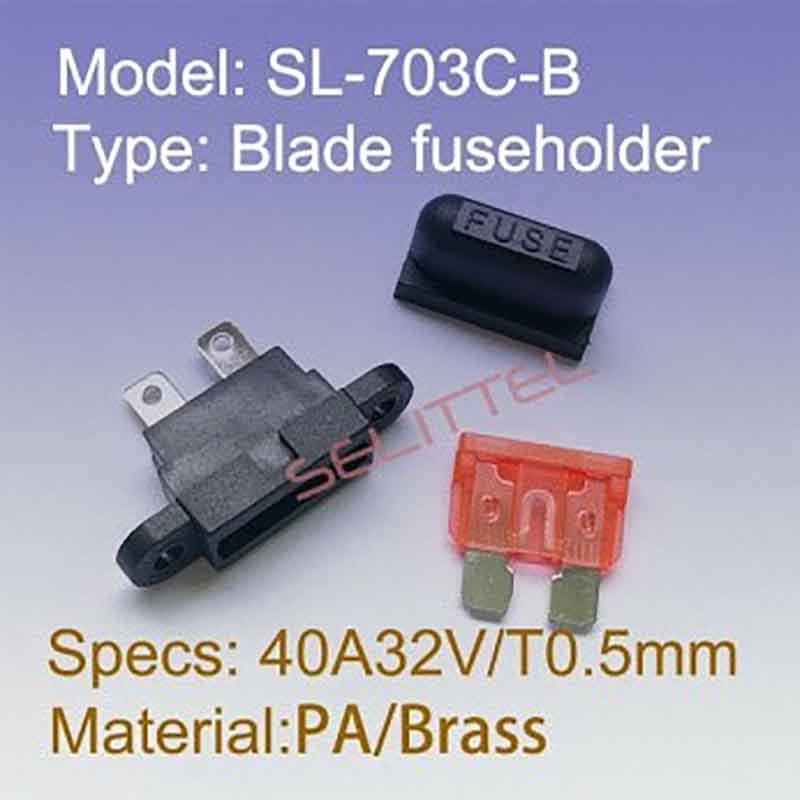 SL-703C-B 中号插片保险丝夹
